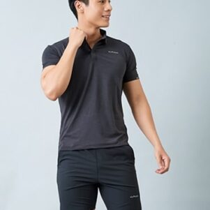 Set tập gym yoga nam áo Icado AT16, quần short Icado AT12